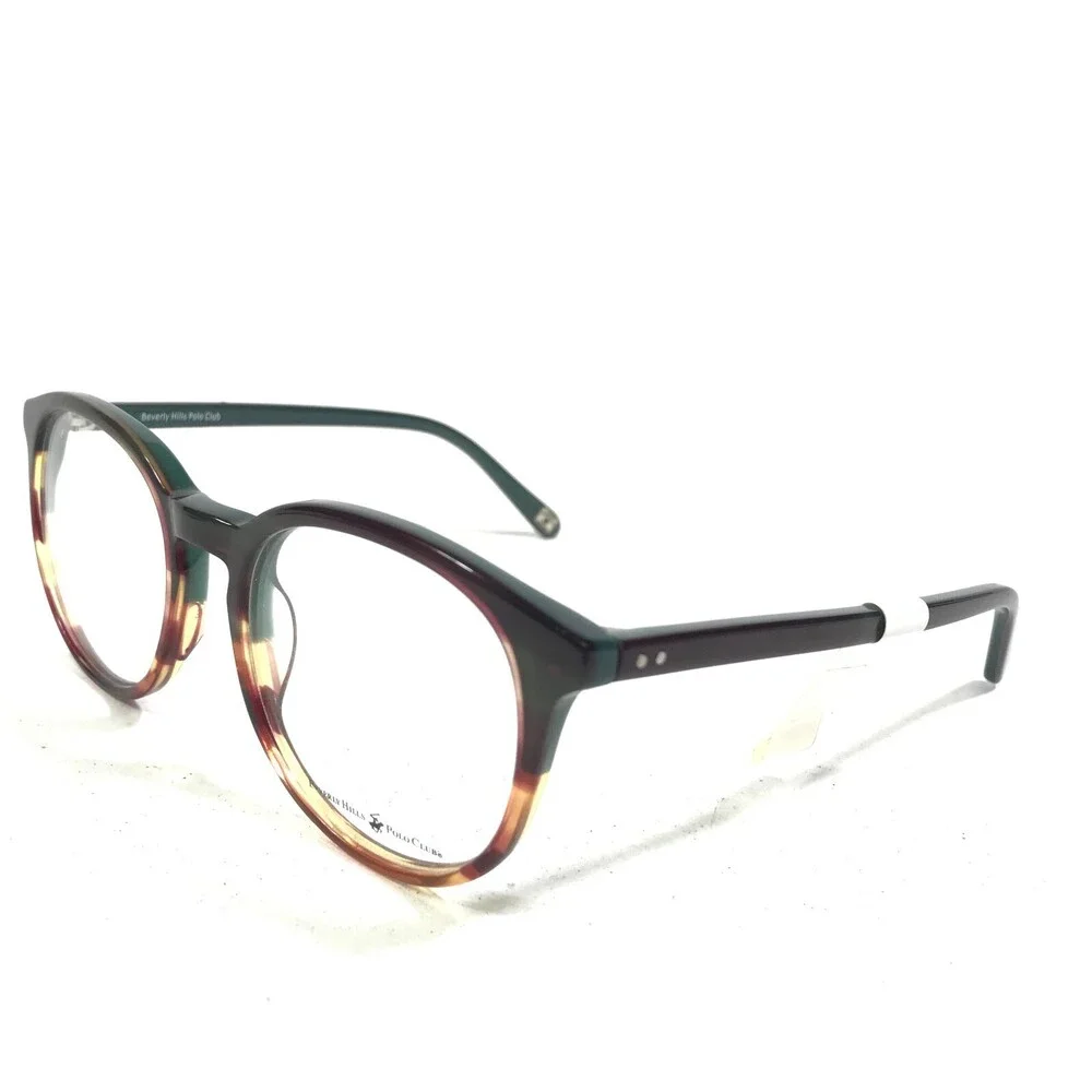 Beverly Hills Polo Club BHPC 94 COL 10 Eyeglasses Glasses Brown Green 50-18-140